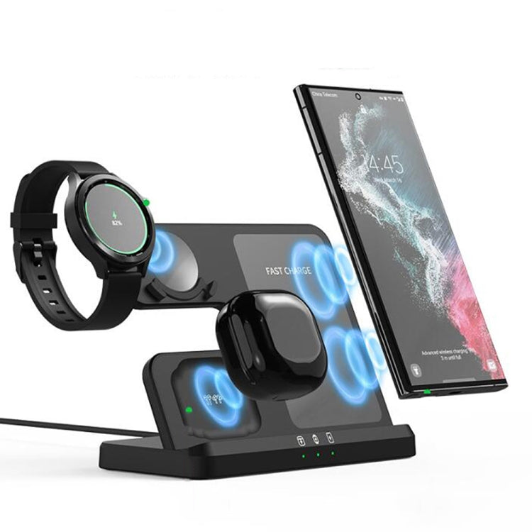 Chargeur sans fil 3 en 1 pour montre et écouteurs Samsung série EDCS889 (noir)
